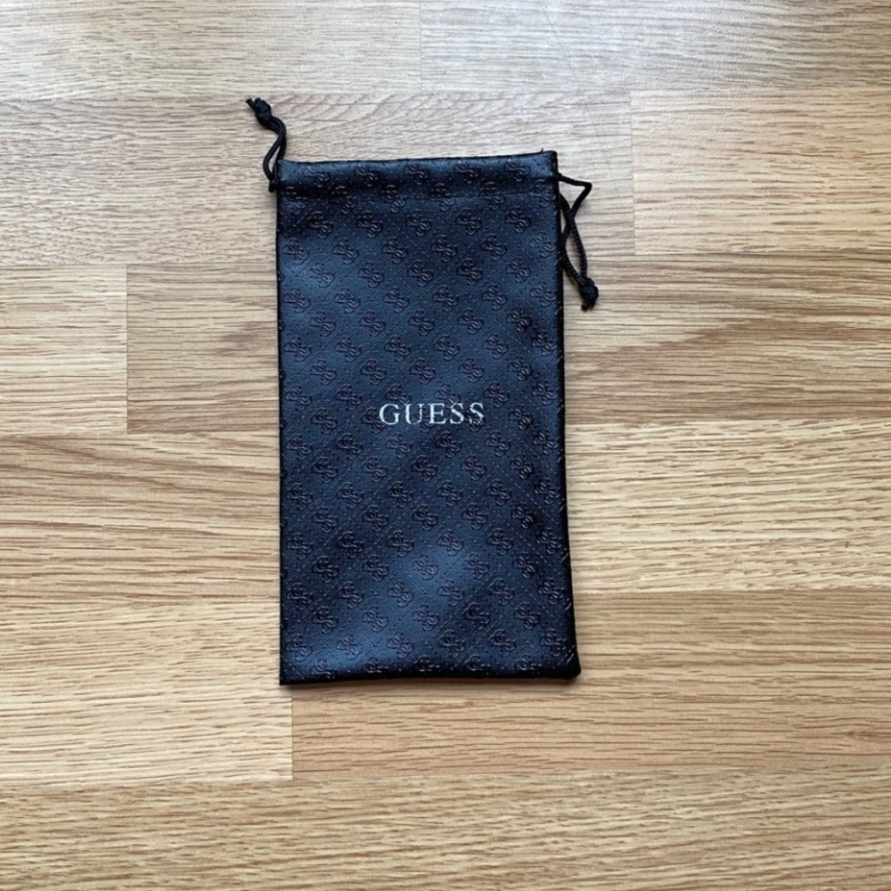 Guess PVC monogram glasses case